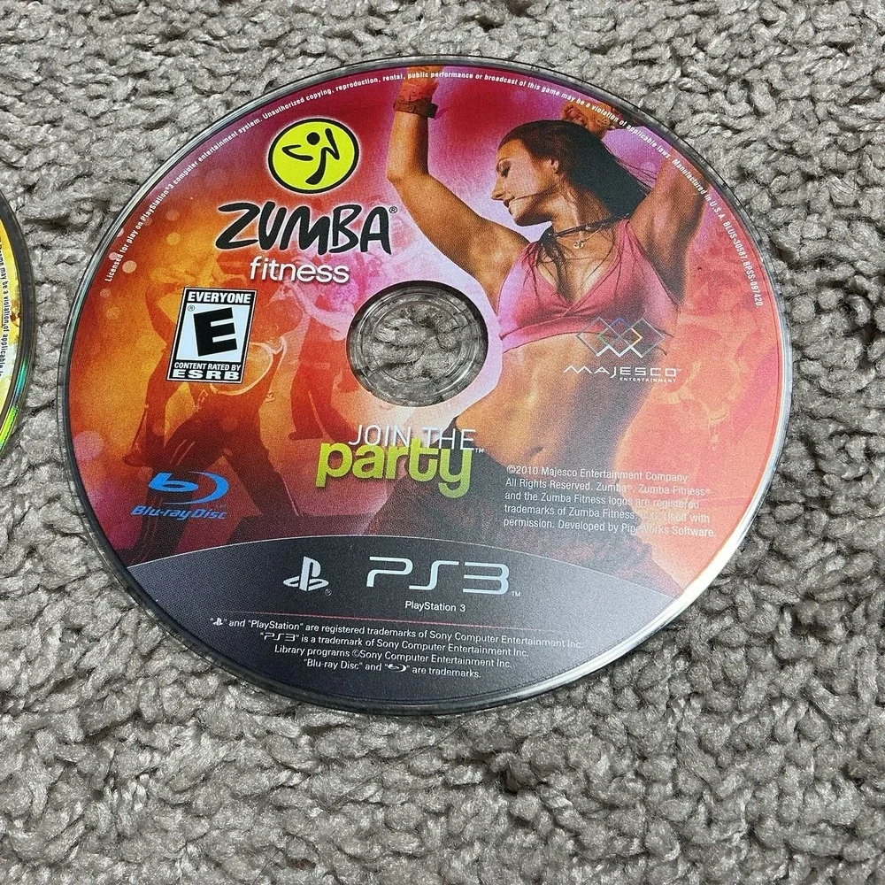 Saints Row 2, Zumba Party(Sony Playstation 3‎ PS3) DISCS ONLY Lot of 2- VG1